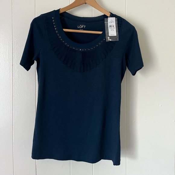 Loft Rhinestone Top NWT - Picture 2 of 5